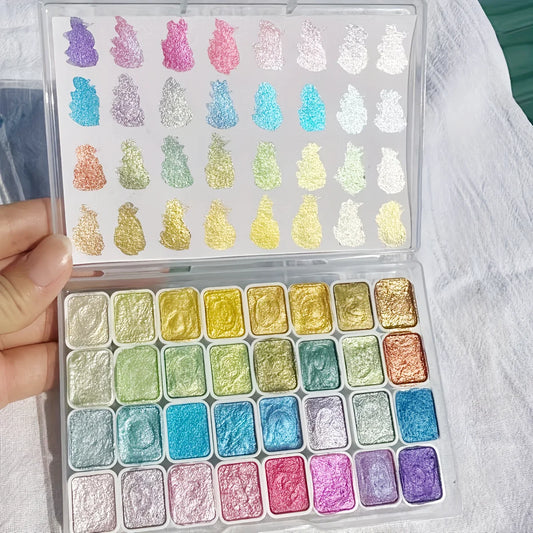 Metallic Watercolor Palette