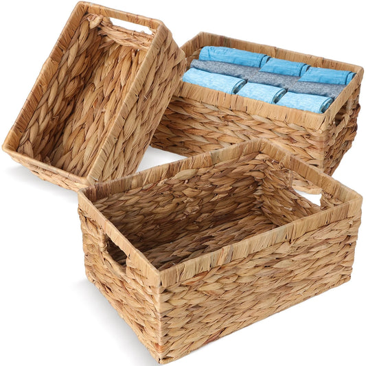 Lidded Rectangular Storage Basket