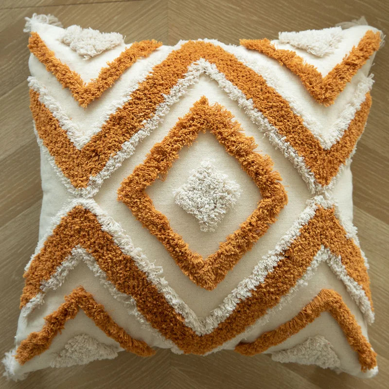 Boho Embroidered Cushion Cover