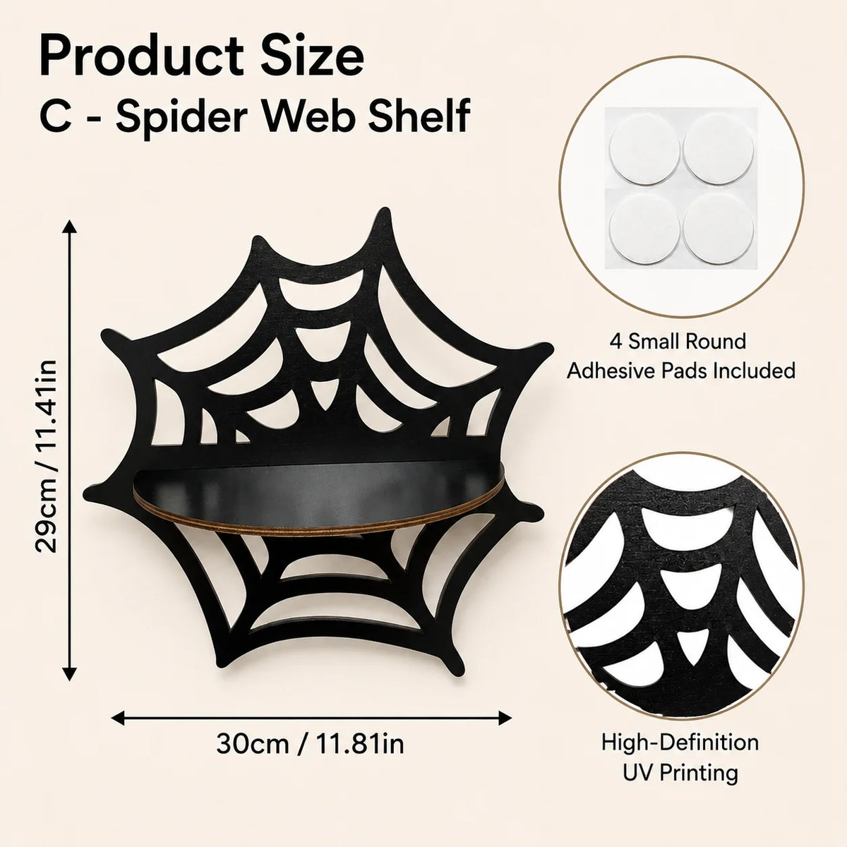 Halloween Wooden Wall Shelf