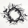 Bat and Black Branch Wreaths For Front Door