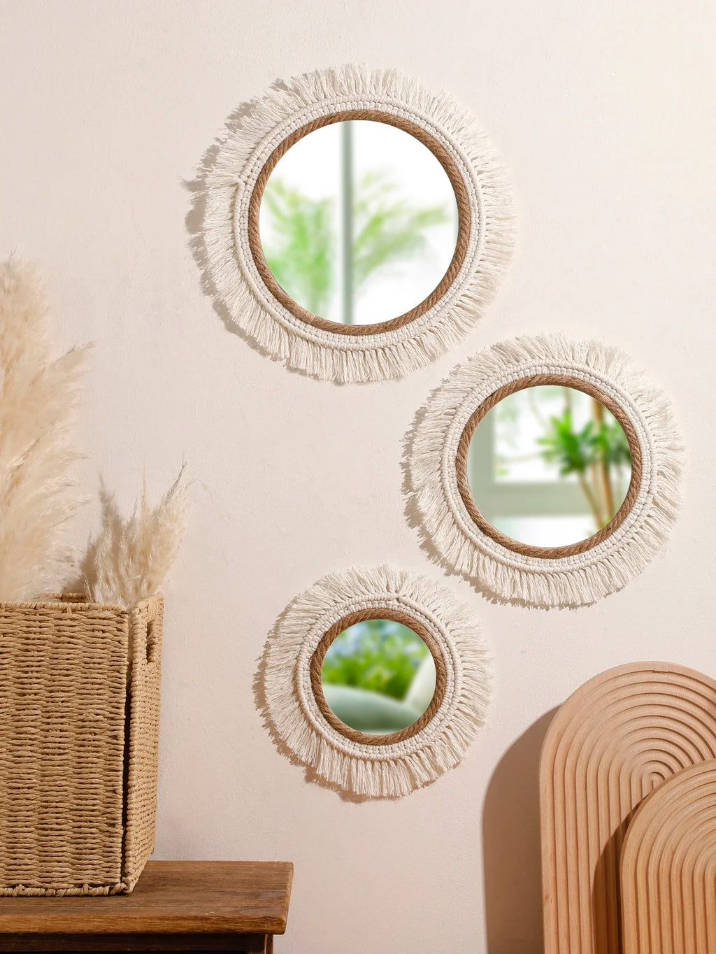 Bohemian Woven Mirror