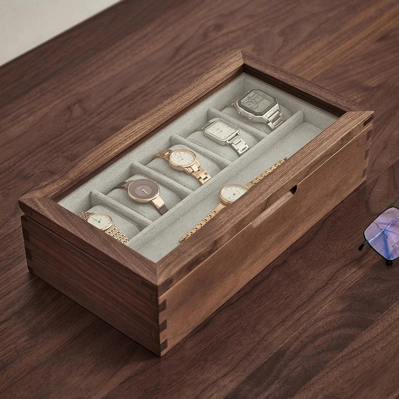 Black Walnut Watch Storage Box