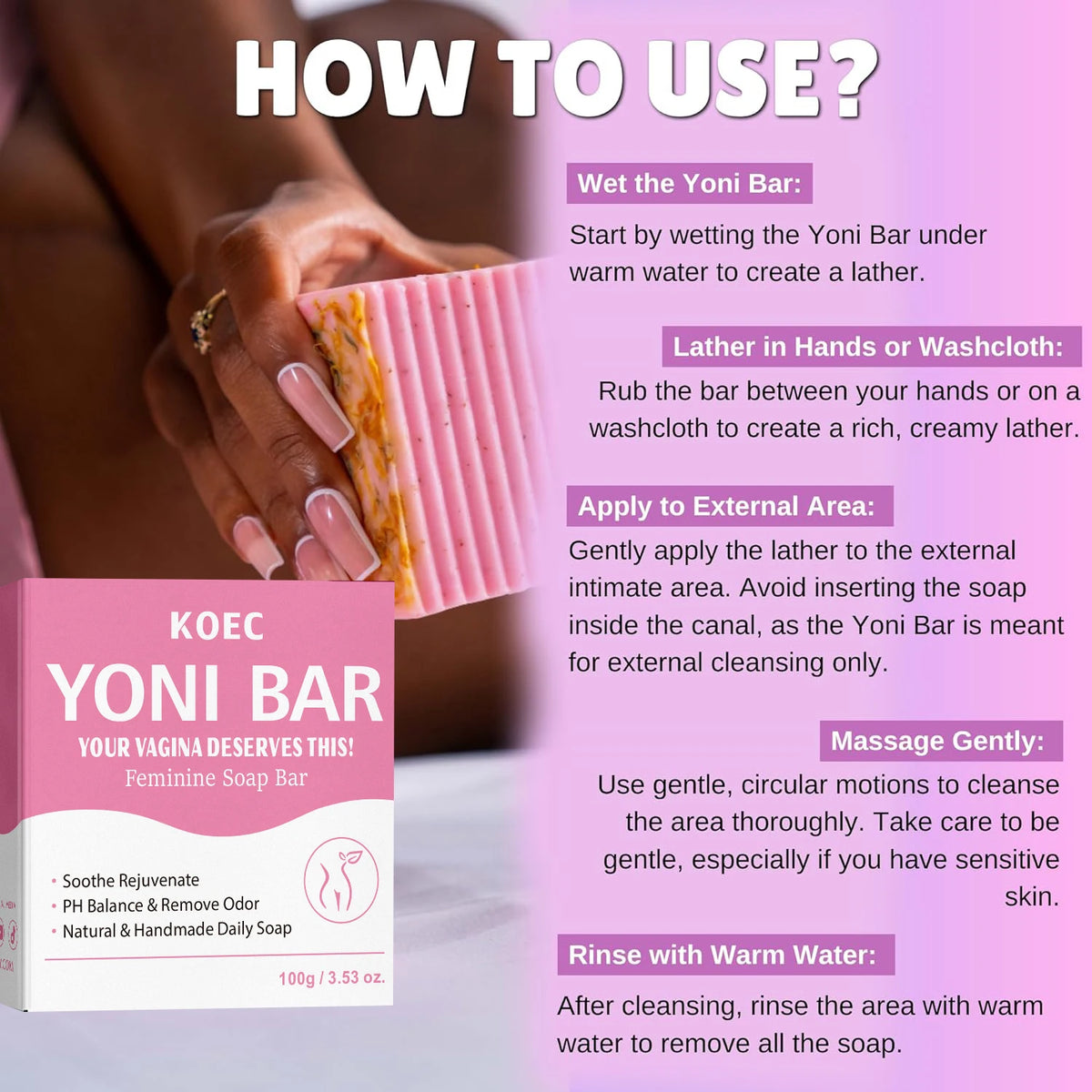 Gentle Feminine Hygiene Bar – Natural Daily Cleansing Soap