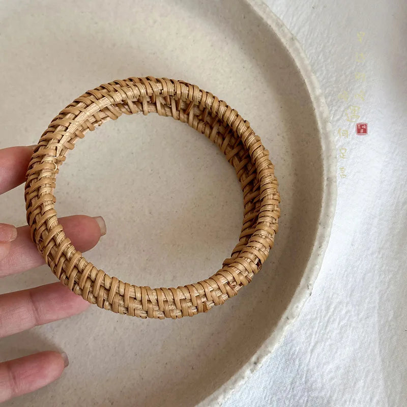 Rattan Knit Cuff Bracelet