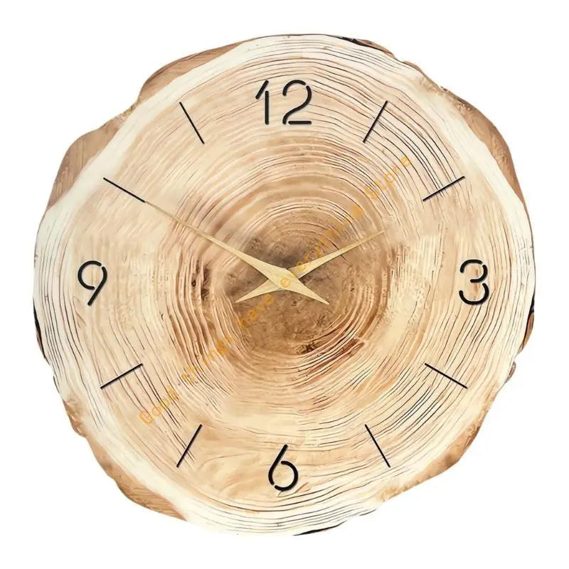Farmhouse Annual Rings Wooden Wall Clock | Silent Quartz |