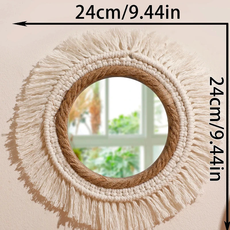 Bohemian Woven Mirror