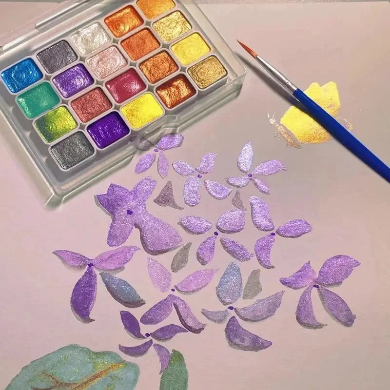 Metallic Watercolor Paint Set