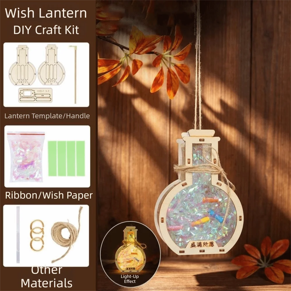 DIY Glowing Wishing Bottle  Lantern Kit