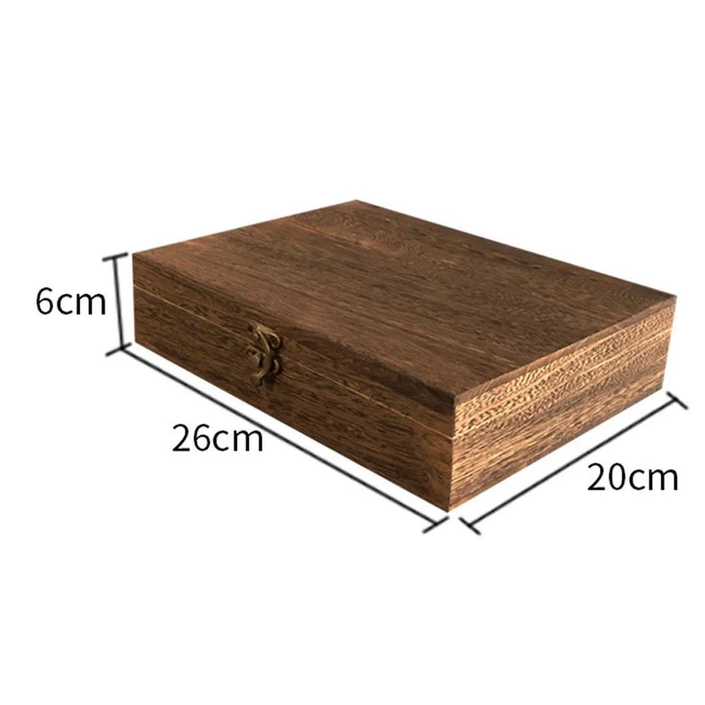 Lockable Wooden Jewellery Box & Storage Organizer | Dust-Proof Treasure Chest