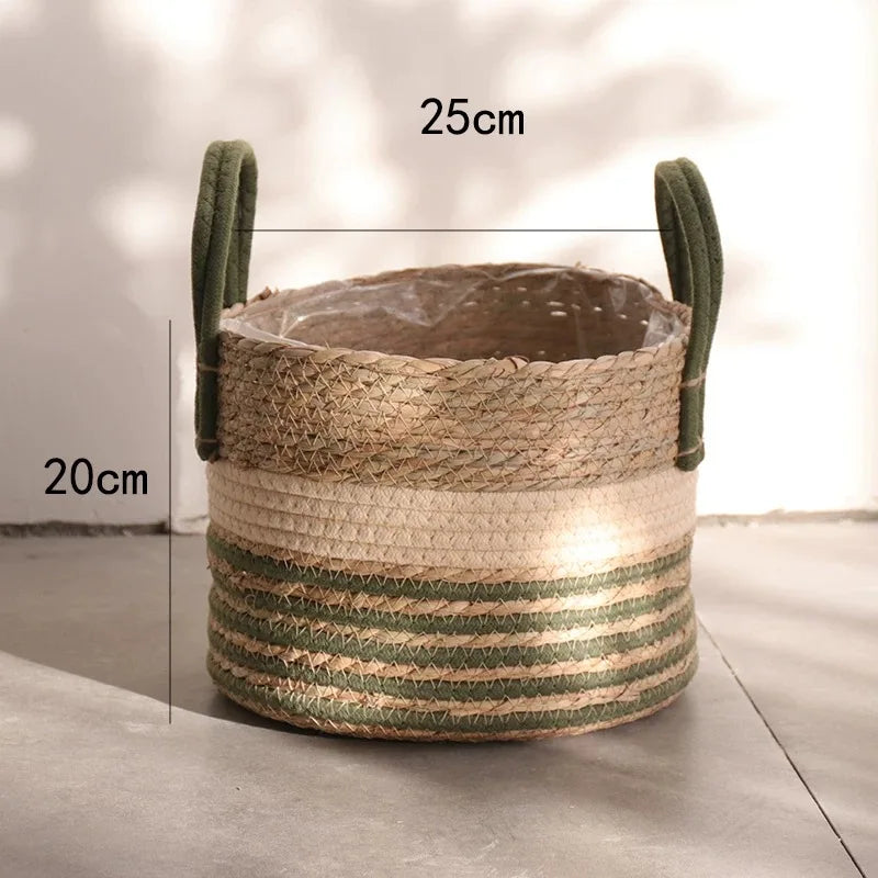 Natural Wicker Planter Basket