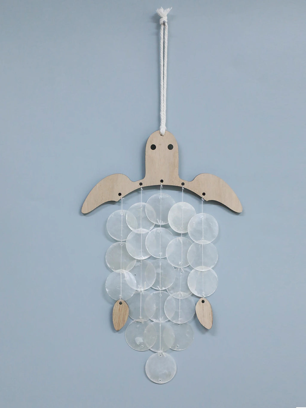 Handcrafted Turtle Capiz Shell Wind Chime