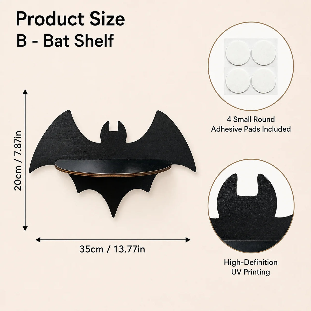 Halloween Wooden Wall Shelf