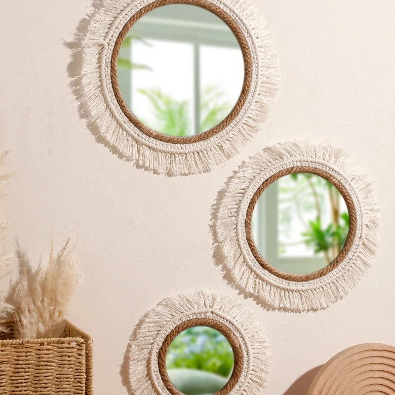 Bohemian Woven Mirror