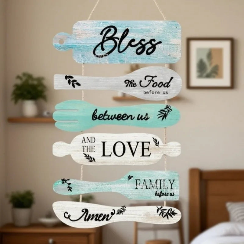 Rustic Farmhouse Wooden Kitchen Wall Sign