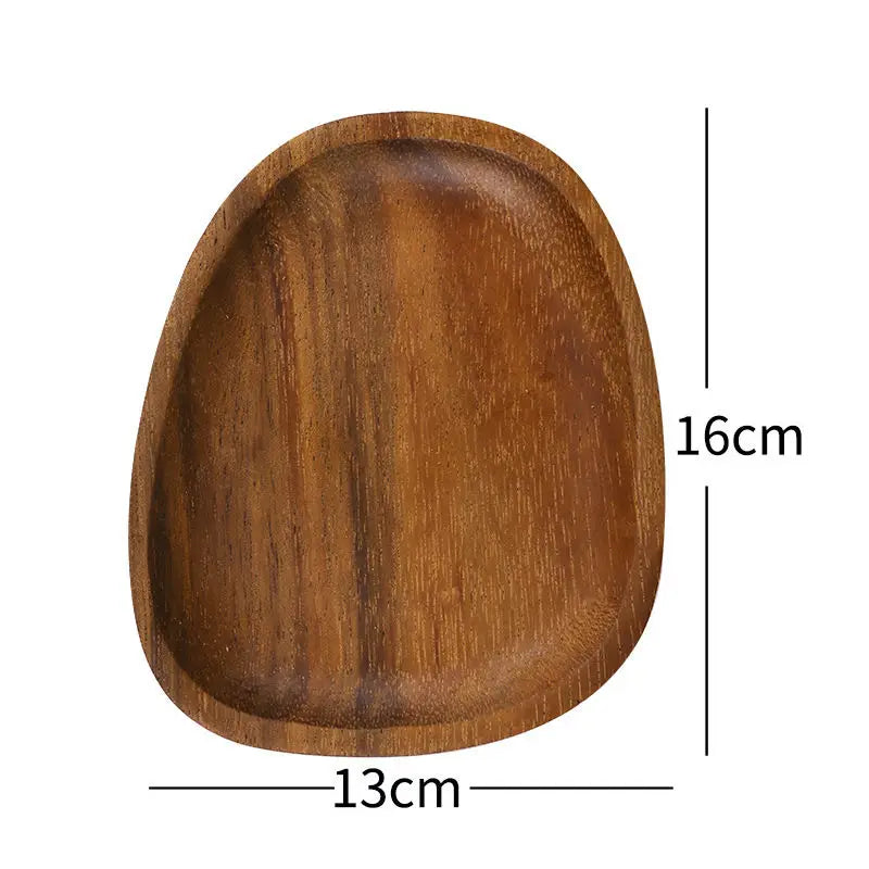 Walnut Wood Irregular Serving Tray