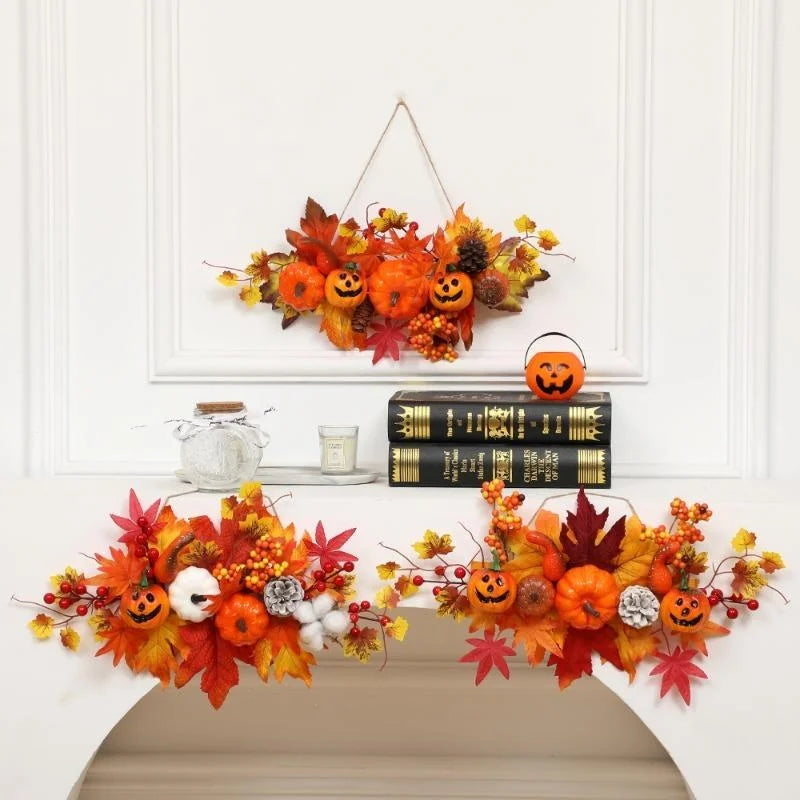Maple Leaf & Pumpkin Harvest Garland