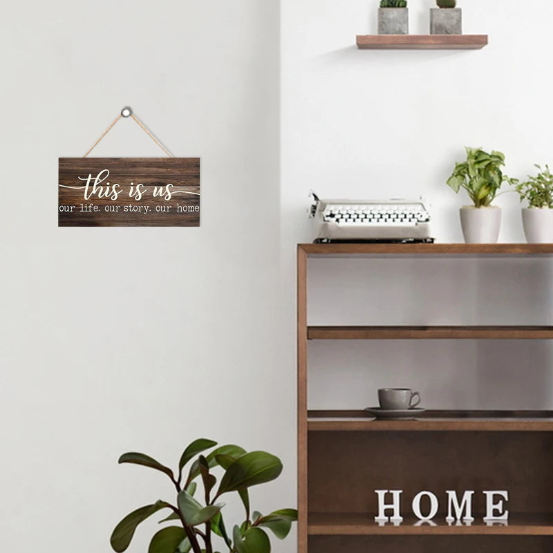 'This Is Us' Wooden Wall Sign