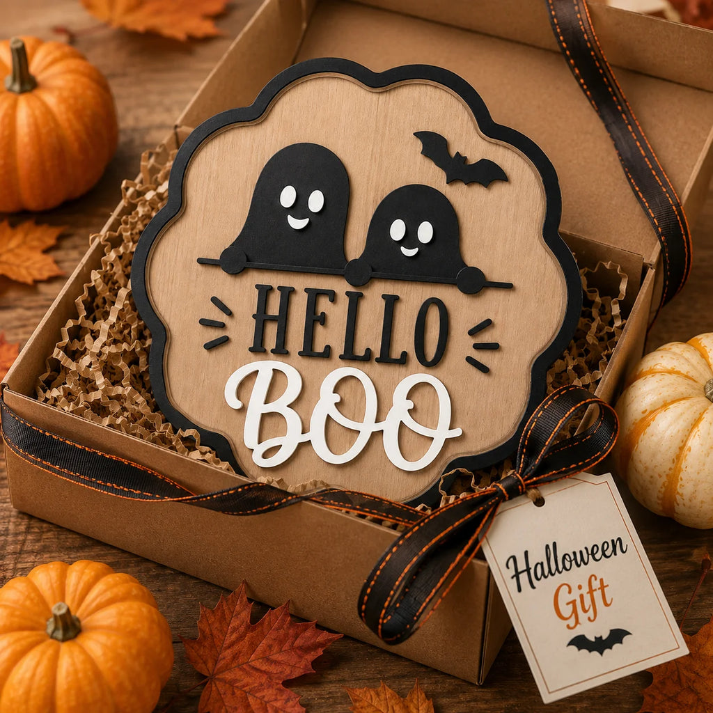 Personalized Cursive Halloween Wooden Name Sign
