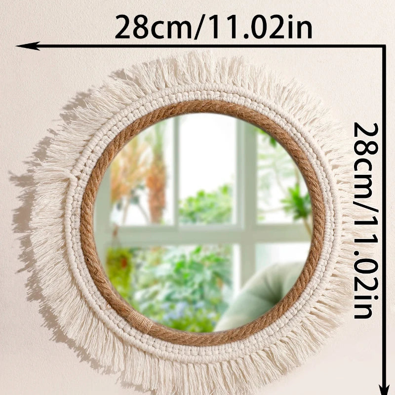 Bohemian Woven Mirror