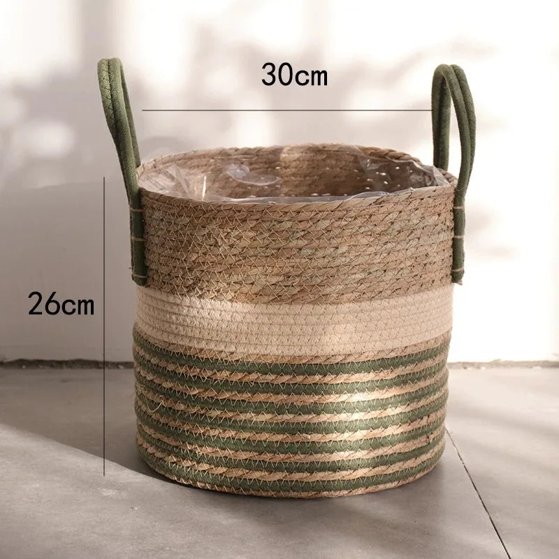 Natural Wicker Planter Basket