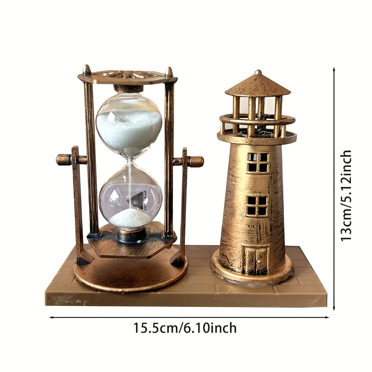 Lighthouse Hourglass Ornament