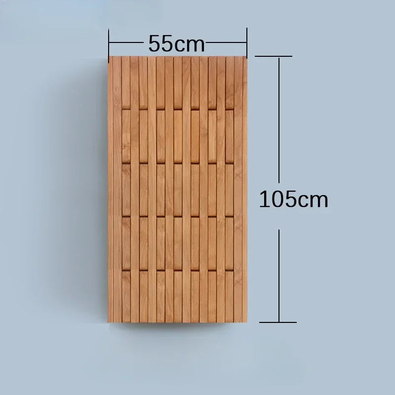 Solid Cherry Wood Wall-Mounted Retractable Coat & Hat Rack