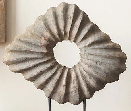 Wabi-Sabi Irregular Wooden Sculpture