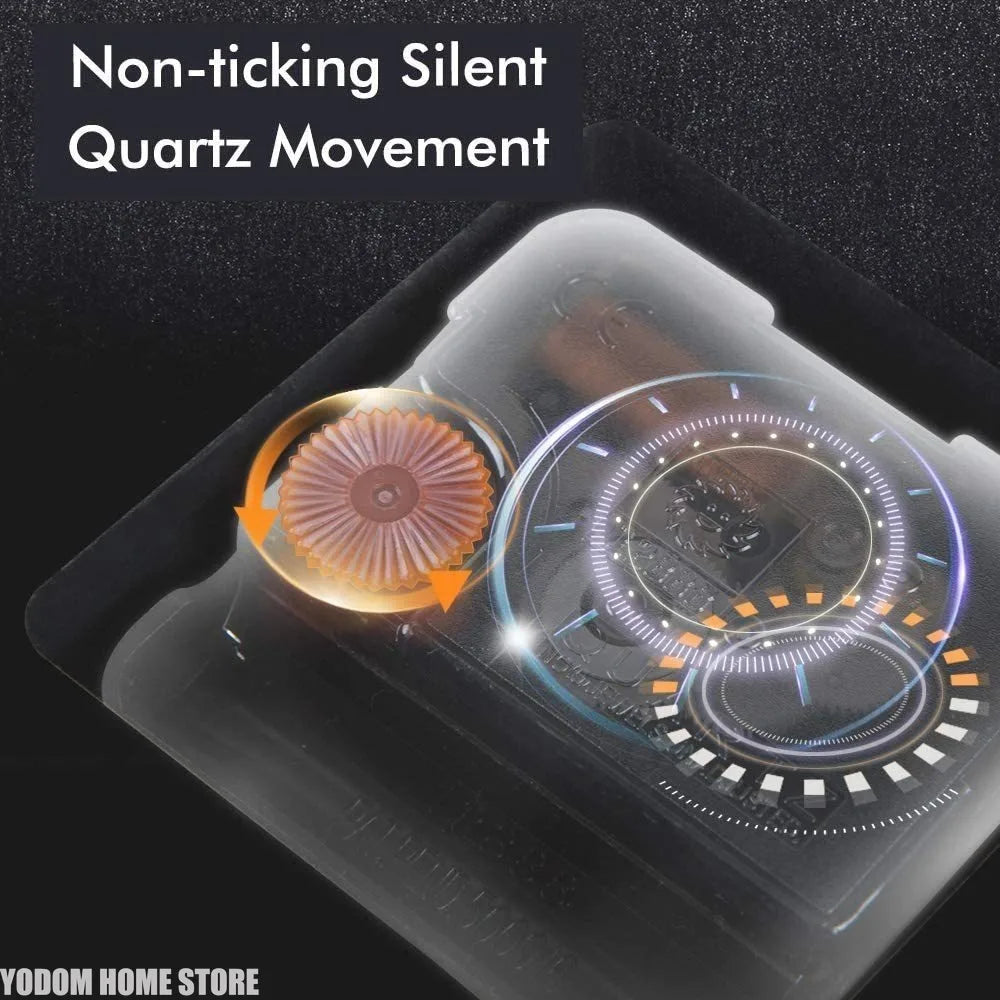 Solid Wood Silent Luxury Nordic Simple Quartz Clock
