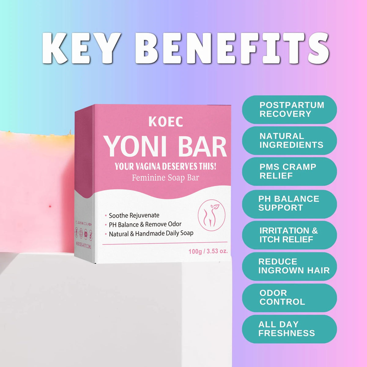 Gentle Feminine Hygiene Bar – Natural Daily Cleansing Soap