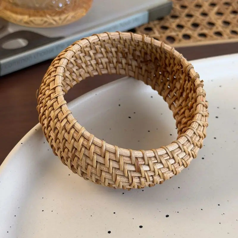 Rattan Knit Cuff Bracelet