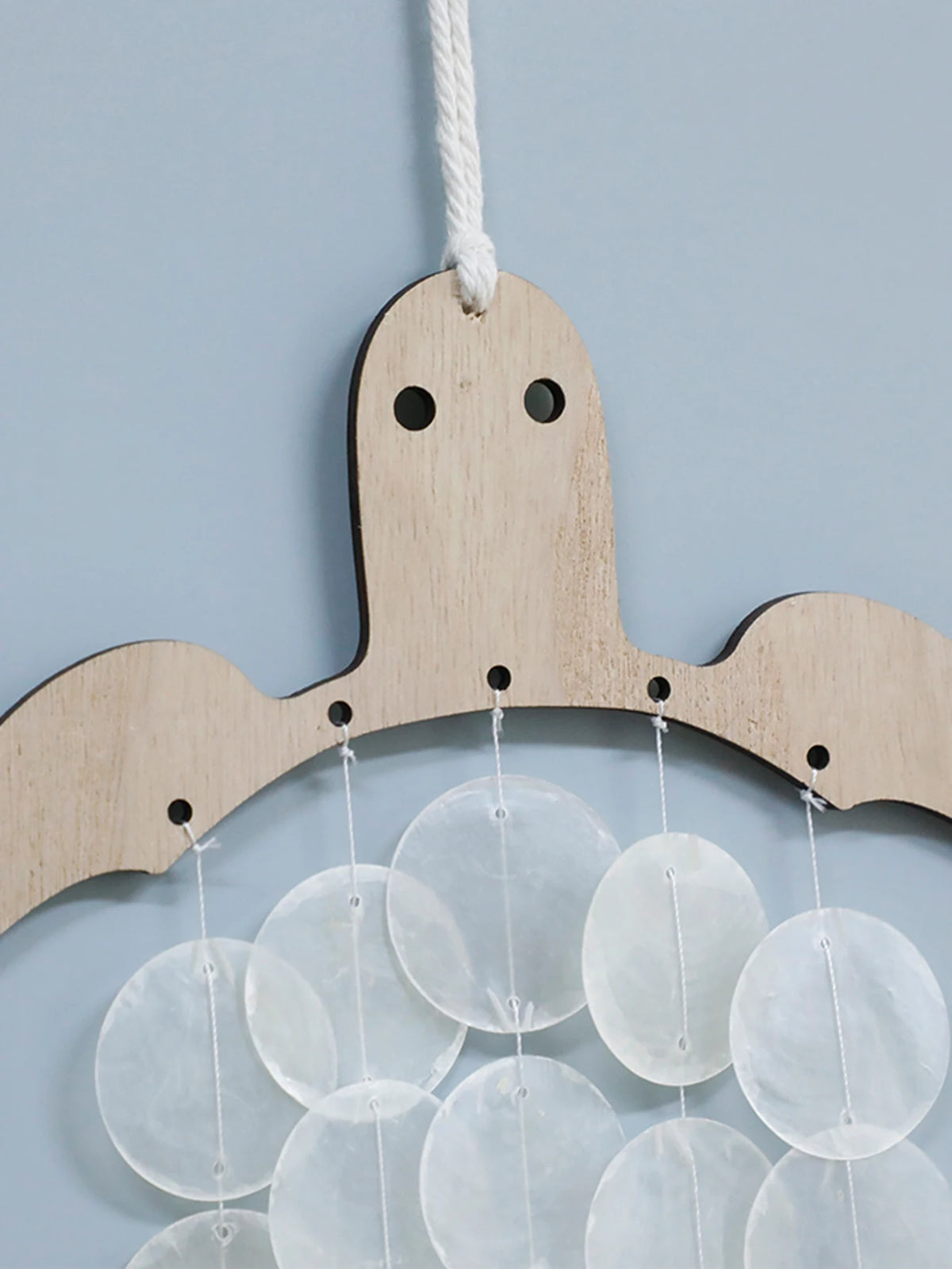 Handcrafted Turtle Capiz Shell Wind Chime
