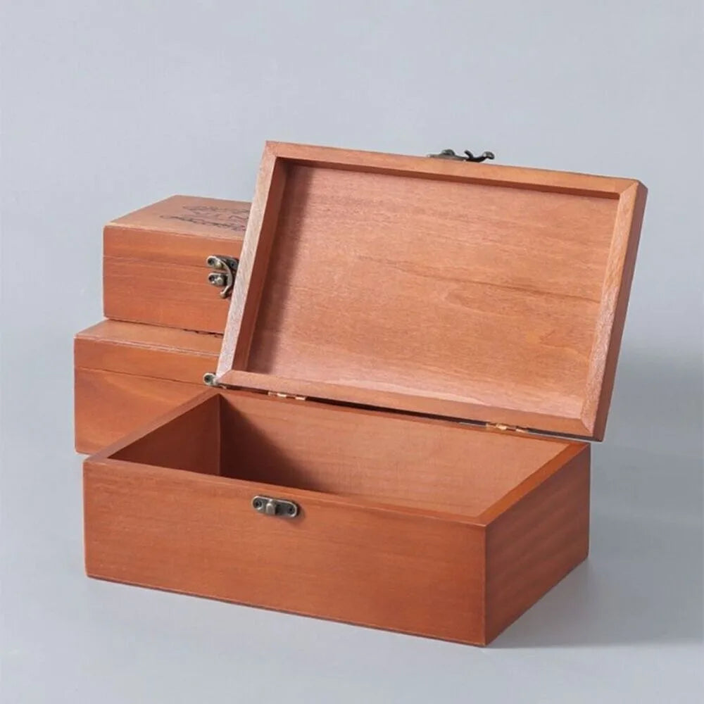 Vintage Wood Storage Box