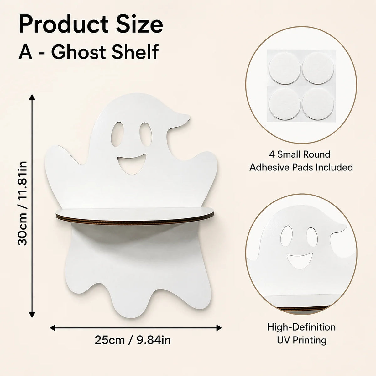 Halloween Wooden Wall Shelf