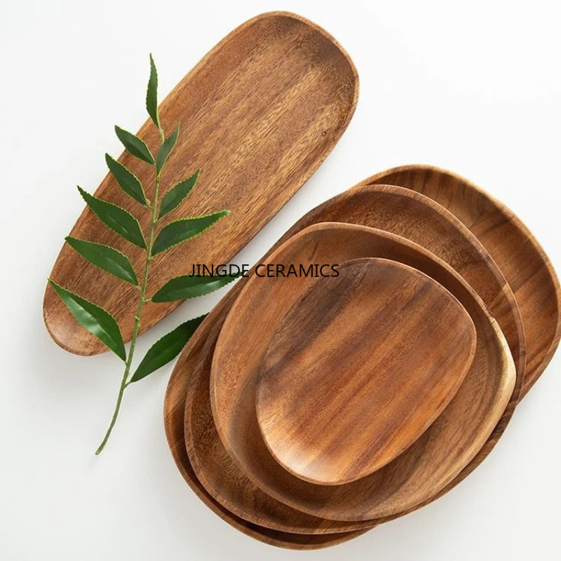 Walnut Wood Irregular Serving Tray