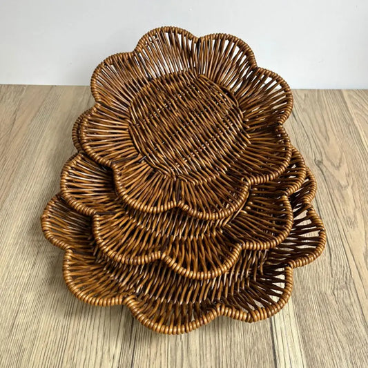 Woven Bread Serving Tray