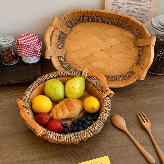 Round Woven Fruit & Veggie Basket