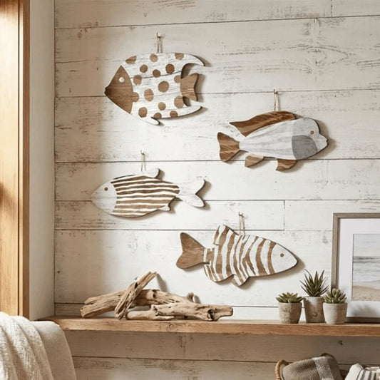 Wooden Fish Wall Decor