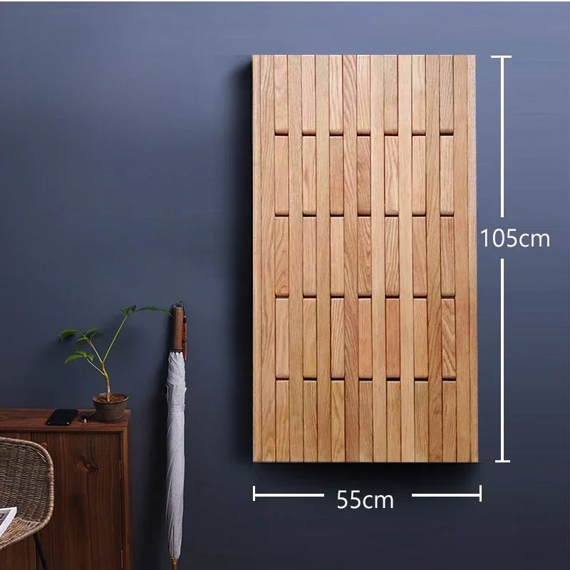 Solid Cherry Wood Wall-Mounted Retractable Coat & Hat Rack