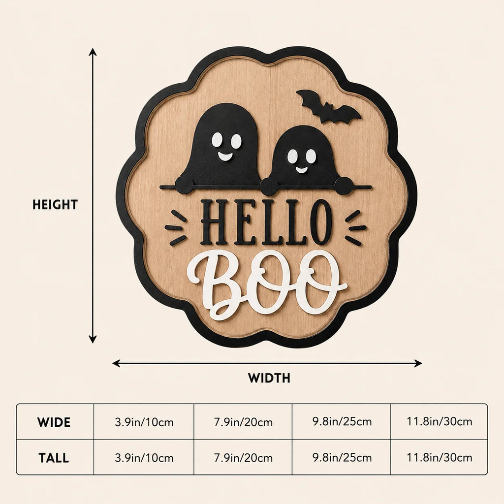 Personalized Cursive Halloween Wooden Name Sign