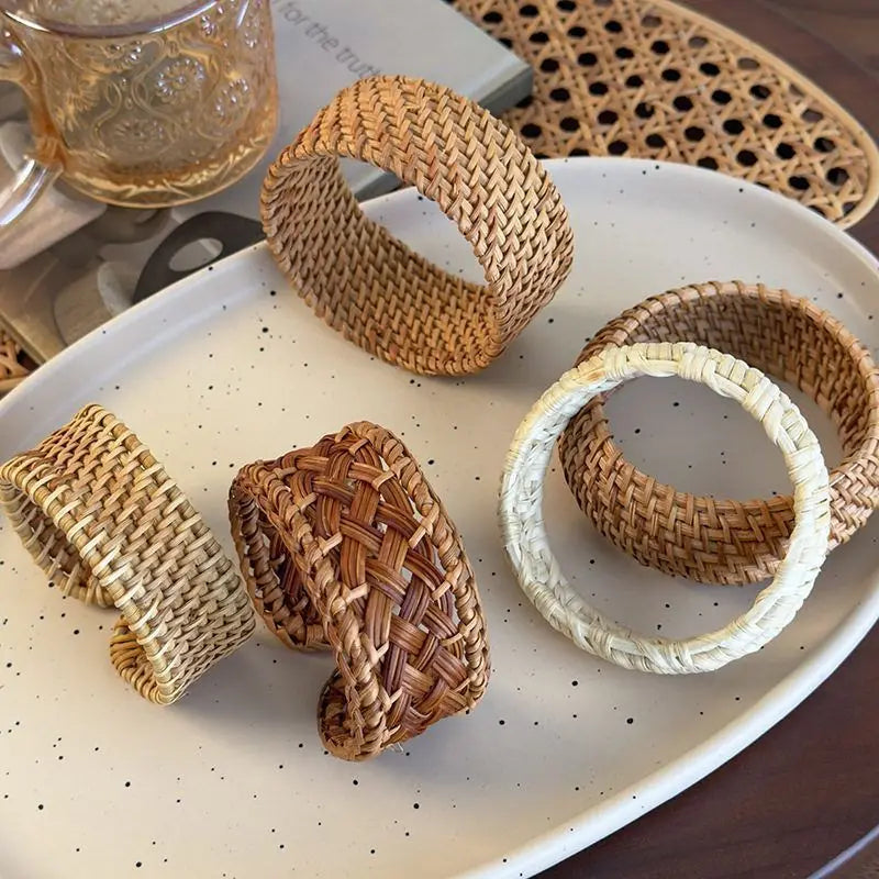 Rattan Knit Cuff Bracelet