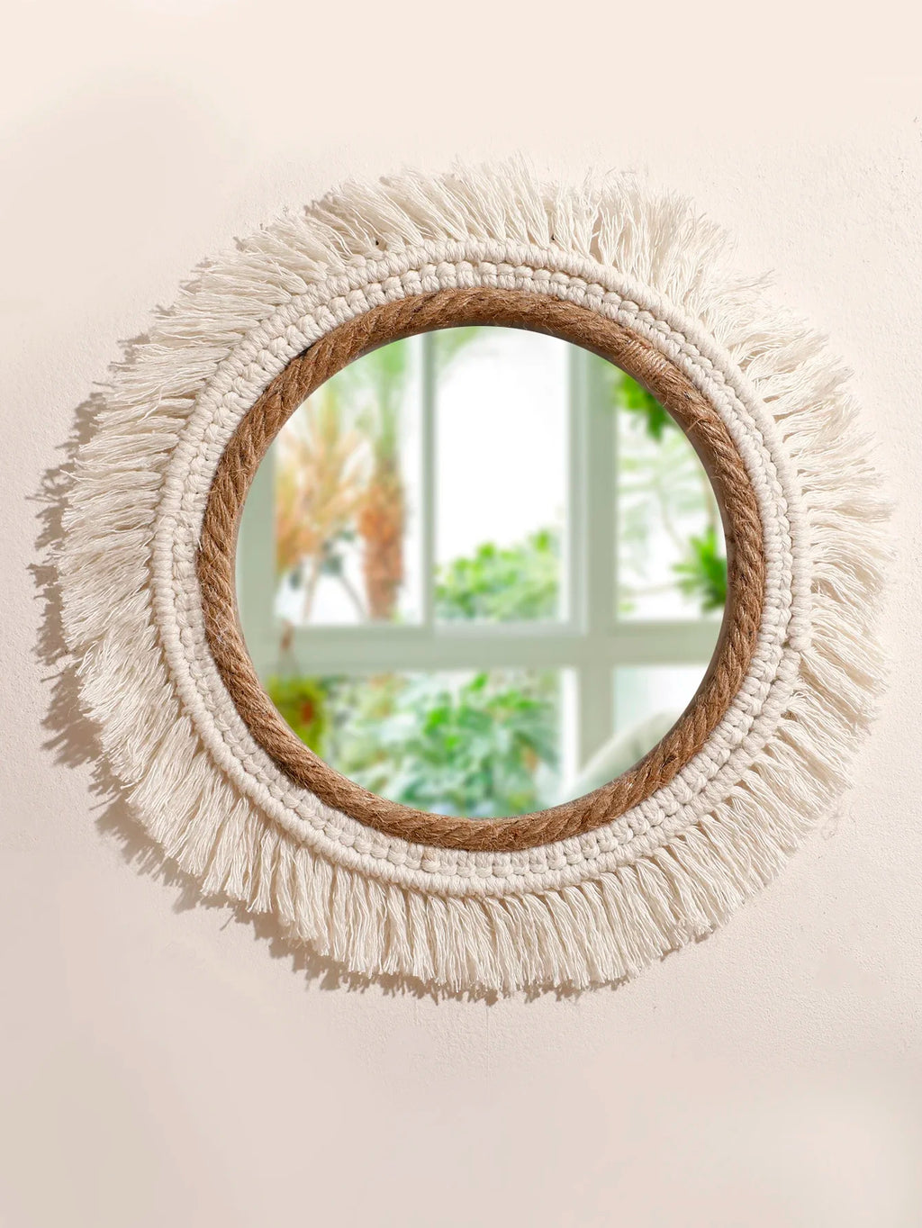 Bohemian Woven Mirror
