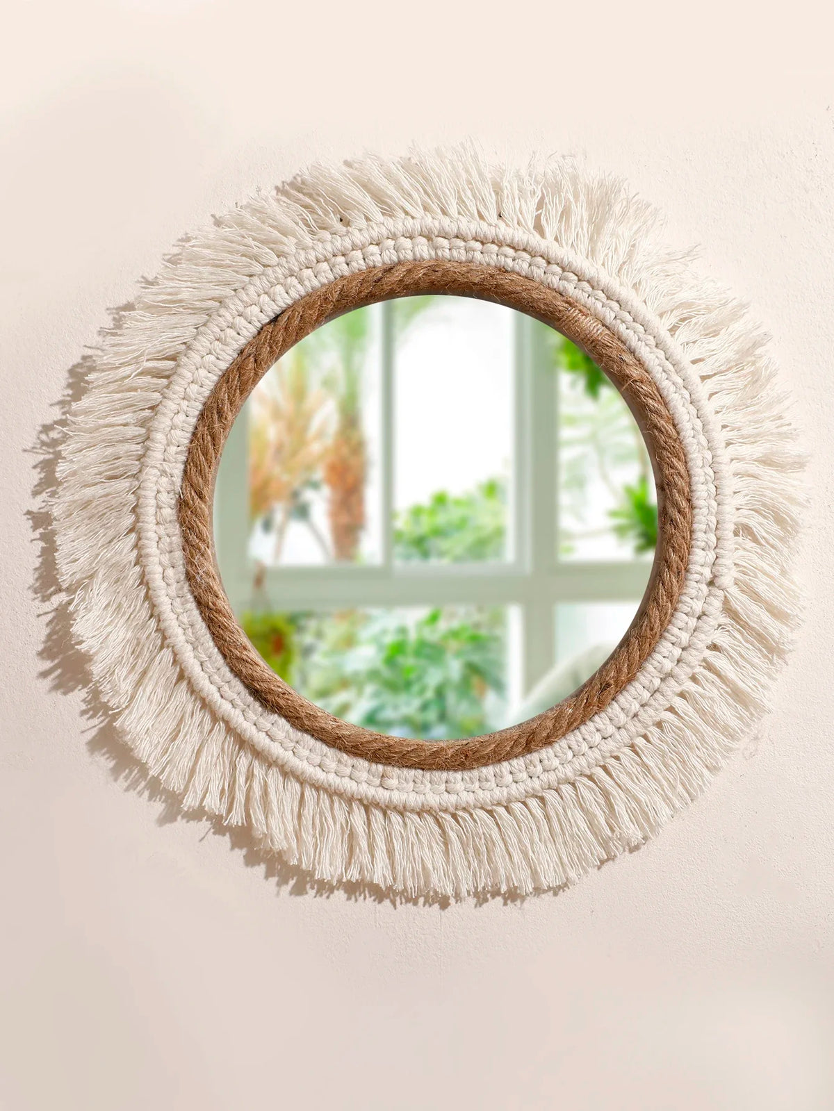 Bohemian Woven Mirror
