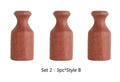 Wooden Flower Vase With Solid Wood Flowers