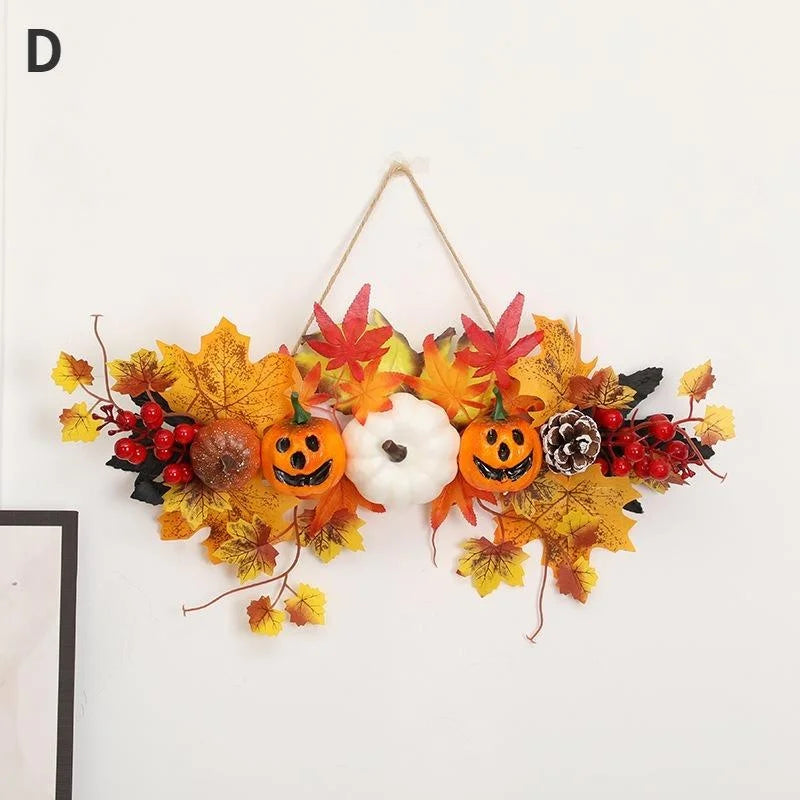 Maple Leaf & Pumpkin Harvest Garland