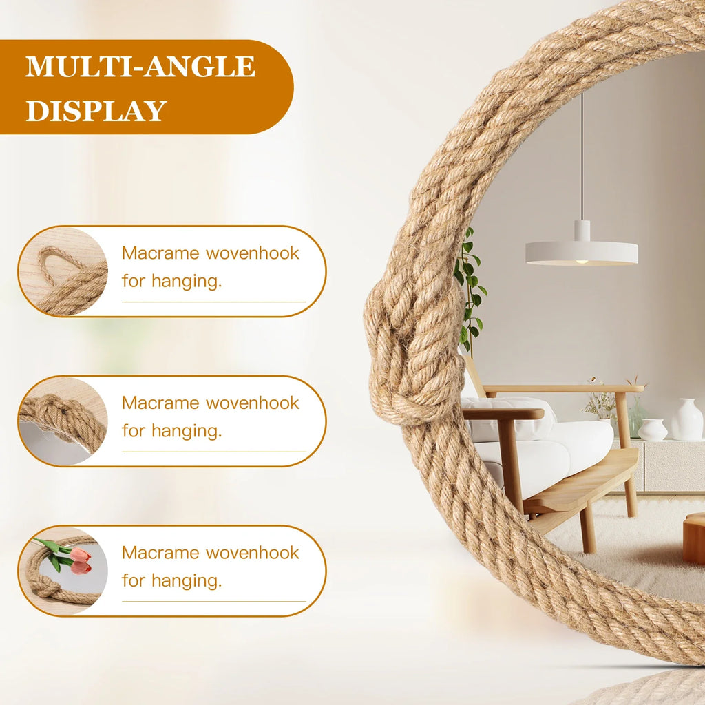 Nordic creative hanging wall mirror