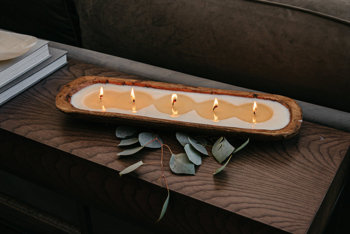 5-Wick Dough Bowl  Candles