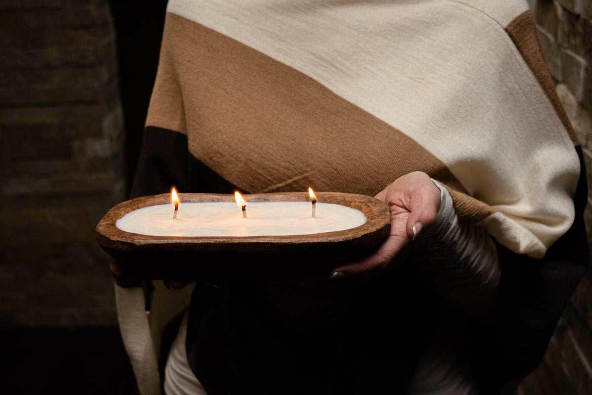 3-Wick Dough Bowl Soy Candle