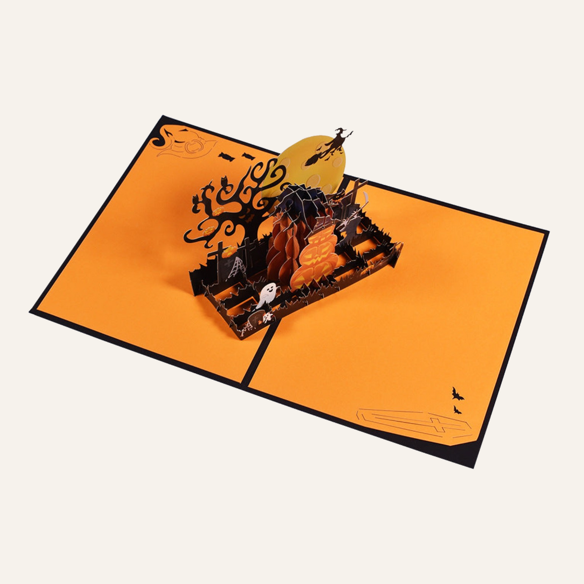3D Halloween Pumpkin Greeting Card