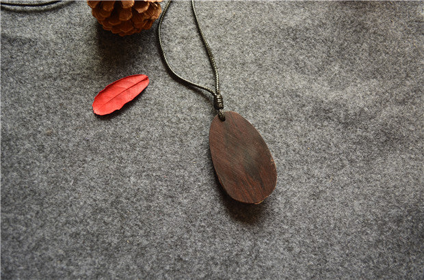 Sandalwood and Silver Necklace